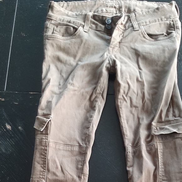 Olive Green Hudson Combat Stretchy Jeans. - Picture 7 of 12